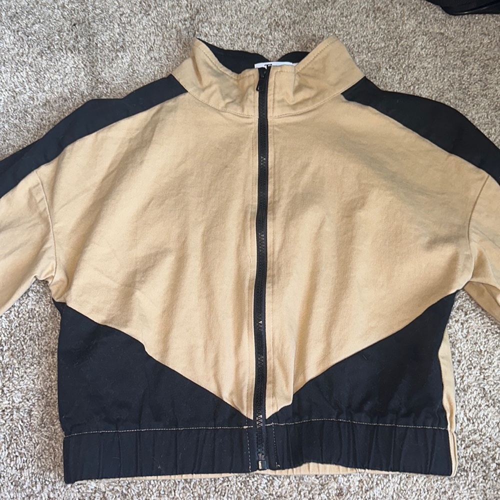 Tiger Mist Moto Cropped Jacket Size Small